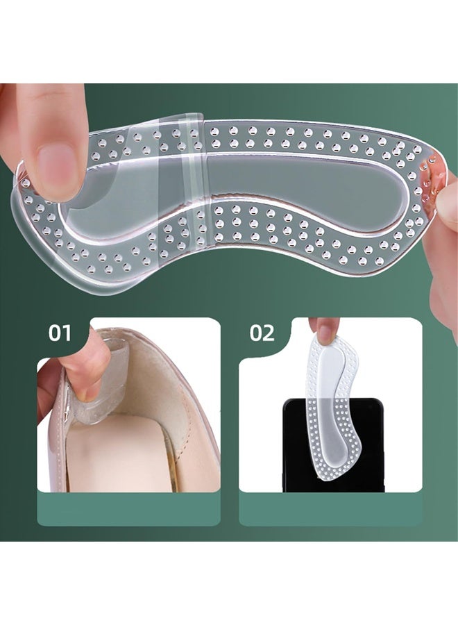 5 Pairs Heel Grips for Loose Shoes, Gel Filler Cushions for Snug Fit, Heel Pads for Men and Women, Stop Heel Slip and Blisters - Image 4