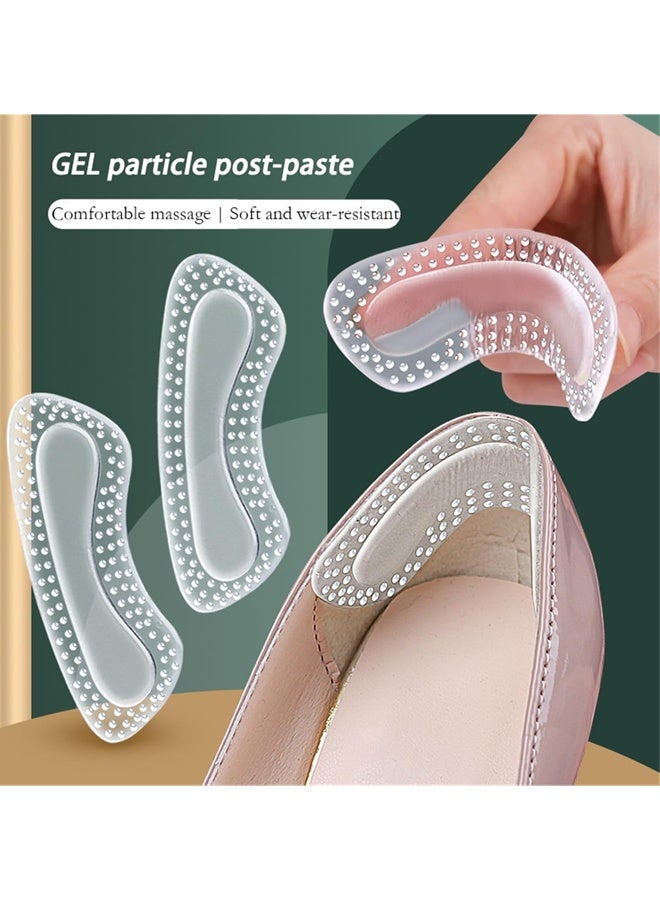 5 Pairs Heel Grips for Loose Shoes, Gel Filler Cushions for Snug Fit, Heel Pads for Men and Women, Stop Heel Slip and Blisters - Image 2