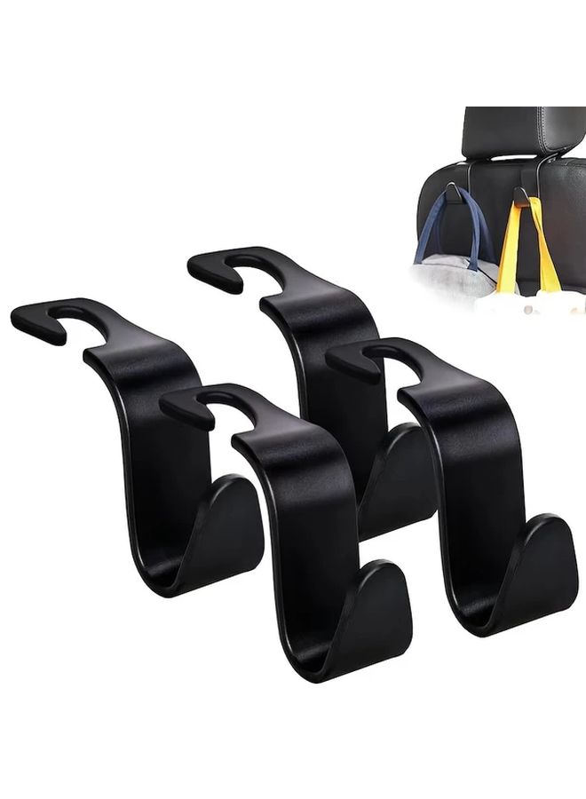 6Pcs Car Back Seat Hooks Plastic No Drill Installation Space Saving Storage - Image 5