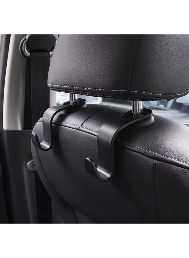 6Pcs Car Back Seat Hooks Plastic No Drill Installation Space Saving Storage - Image 1