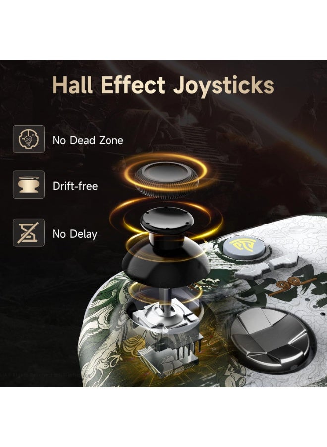 general Professional Gamepad EasySMX X15 PC Controller Enhanced Bluetooth Controller with Hall Joysticks/Hall Triggers/RGB Lighting - No Stick Drift, No Dead Zone - Work for PC, Android, Steam and Switch 1000mAh Battery 20 Hours Battery Life Customizable Back Keys One-Button Wake-Up Function Turbo Function 3 Adjustable Vibration Levels - Image 3