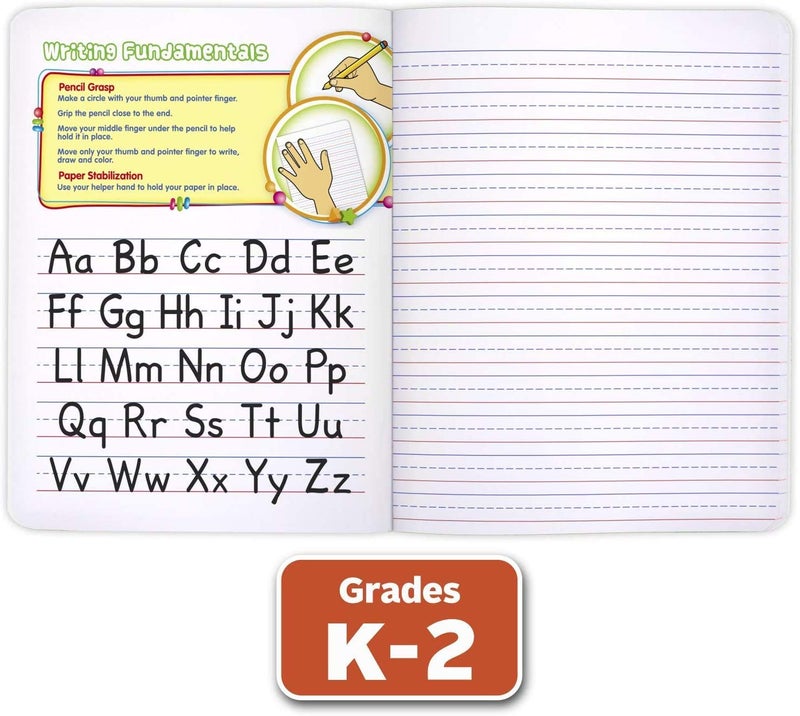 Mead Primary Composition Notebook K-2, 6 Pack Primary Ruled Composition Book, Color May Vary, Grades K-2 Writing Dotted Lined Notebook, 100 Sheets (200 Pages) 489902ELG - Image 2