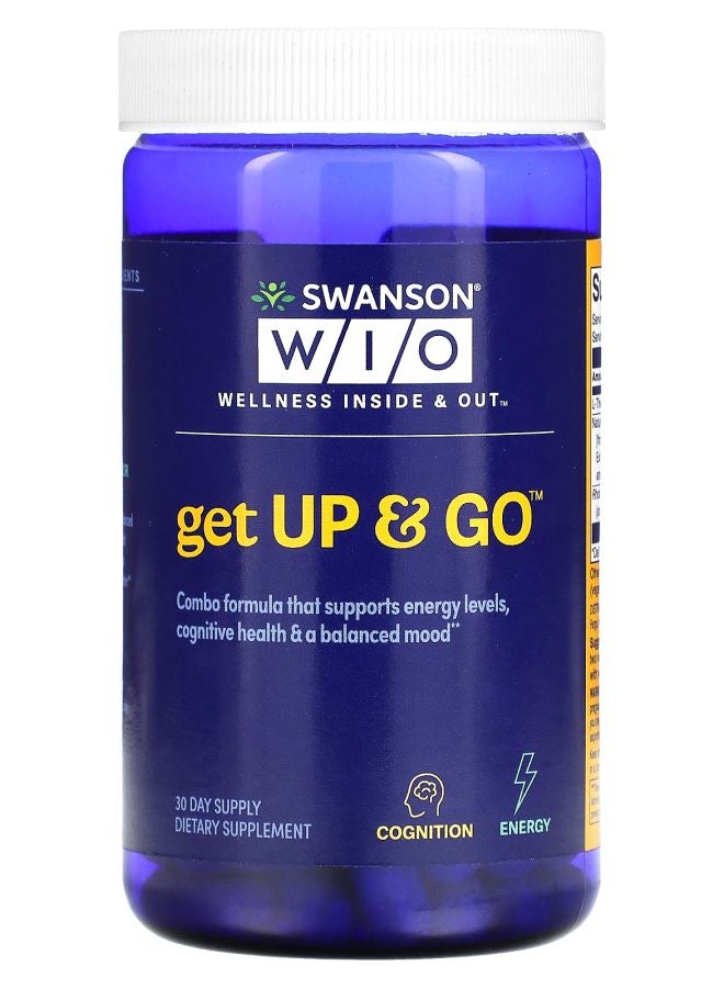 SWANSON Get Up & Go 60 Vegetarian Capsules