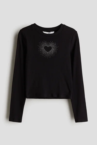 H&M Ribbed Cotton Top