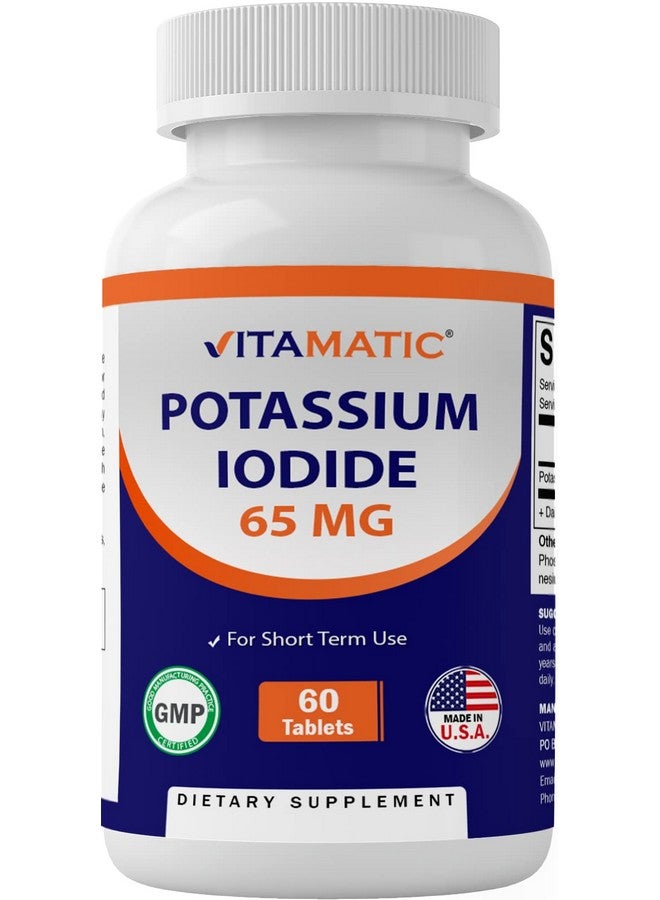 Vitamatic Potassium Iodide 65 mg per Serving - 60 Tablets (Pack of 6) Thyroid Support - 360 Tablets Total - Image 5