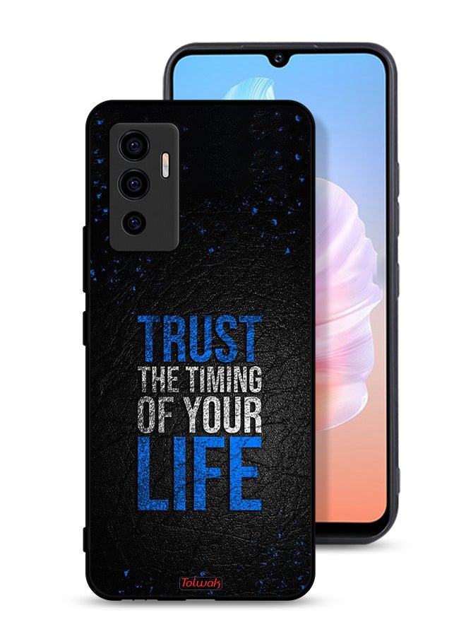 Tolwak Vivo V23e 5G Protective Case Cover Trust The Timing Of Your Life  - Image 1
