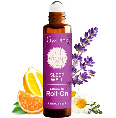 Gya Labs Sleep Essential Oil Roll On - 0.34 Fl Oz - Travel Size Roller for Camping, Skin, Aromatherapy Relief, Convenience - Image 1
