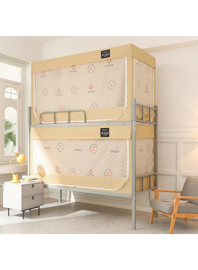 Bluejw New Students Upper And Lower Bunk Dormitory Bed Mosquito Net Single Bed Partition Curtain Dustproof Top Shading Bedroom 0.9 Bed Wholesale - Image 1