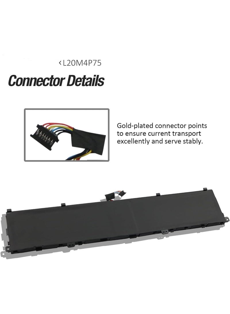 Terabyte 15.52V 90.1Wh/5805mAh/4-Cell L20M4P75 Battery Compatible for Le.novo ThinkPad P1 2021 2022 ThinkPad X1 Extreme G4 G5 4th 5th Gen 4 5 20Y3 20Y4 21DC 21DD 20Y5 20Y6 21DE 21DF - Image 4