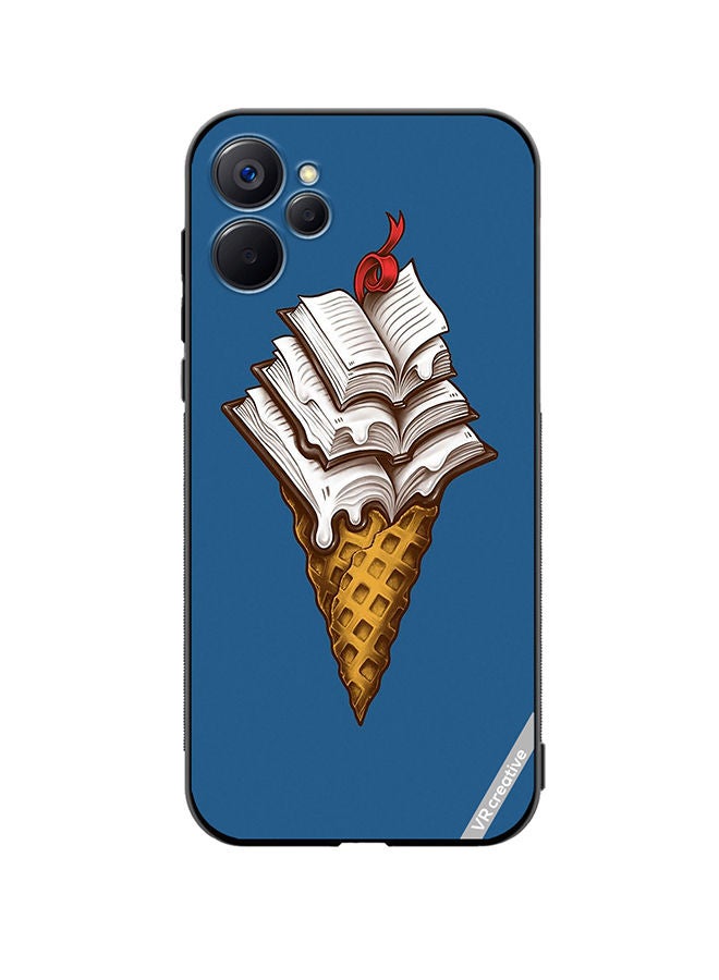VR CREATIVE Protective Case Cover For Realme 9i 5G Book Icecream Design Multicolour - Image 1