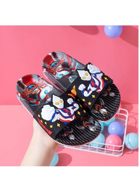 Super soft boys 3D superhero sandals with printed soles for boys, comfortable on their feet size 34