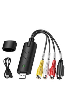 Easycap USB 2.0 VHS Video Capture Card Adapter With Audio Ffor PS Xbox 360  AV DVT CCTV