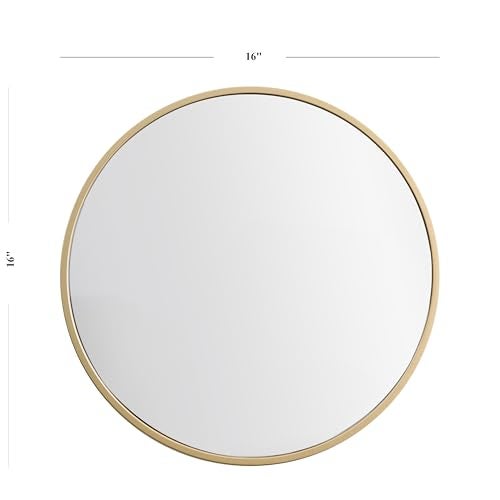 RIZIK STORE® Iron Metal Decorative Round Wall Mirror with Hook – HD Clear Glass, Wall Mounted for Bedroom, Living Room, Wash Basin, Vanity, Makeup & Bathroom - Image 2