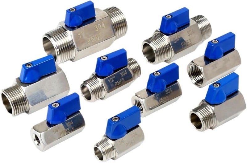 Stainless Steel Ball Valve 1 4 Inch BSP Male X Male SS316L Shut Off Valve - Image 4