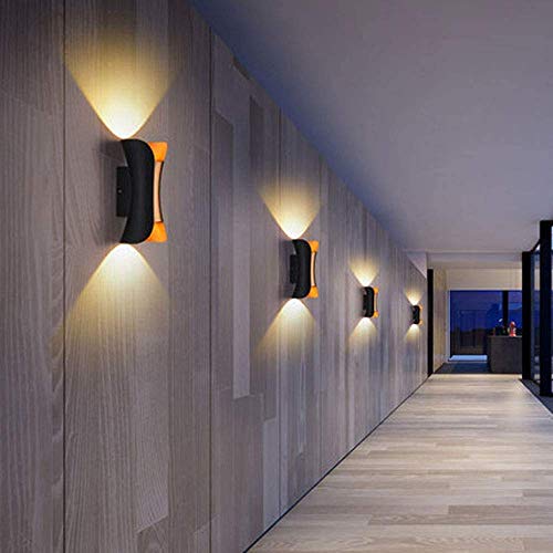 CITRA 14W LED Modern Up and Down Wall Light (Warm White) Black, Golden - Image 4