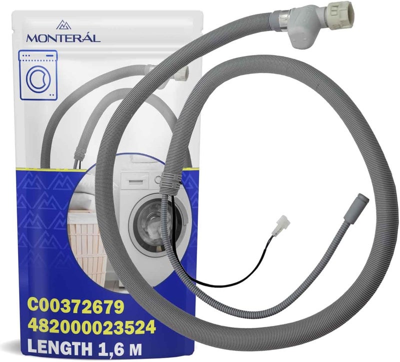 Electric Dishwasher Hose with Aquastop Length 1.6 m with Original Code C00372679 482000023524 for Indesit for Whirlpool for Ariston for Hotpoint -