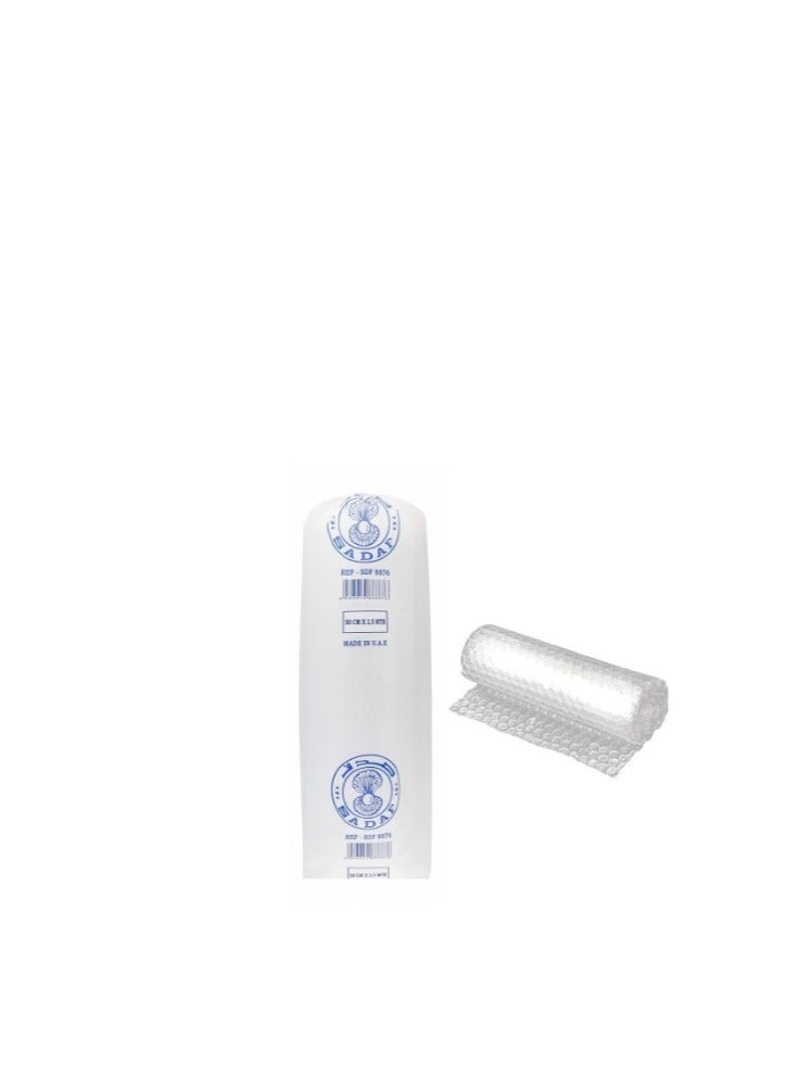 Sadaf Air Bubble wrap Roll for Cushioning, Packaging And Wrapping 50cm x 2.5 Meter Size - Image 1