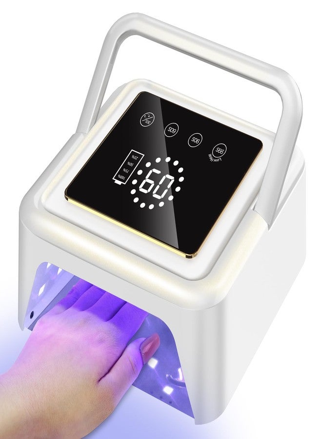 Subay UV Nail Lamp 108W, UV Light for Gel Nail Polish, Cordless LED Nail Lamp with 36 Beads & Touch Display, Nail Light with 4 Timer Modes & Auto Sensor, Fast Curing Nail Dryer for Salon & Home, White - Image 1