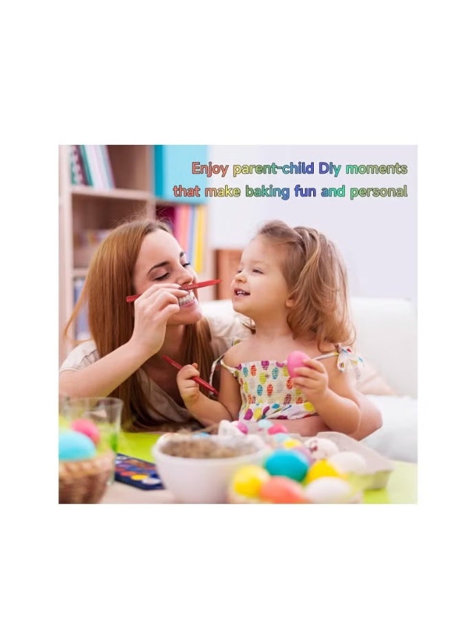 10 PCS Edible Food Colour Pens Double Sided Food Coloring Pens, dible Markers for Cookies Food Coloring Pens,Thick and Fine Tip Edible Markers Food Grade Food Gourmet Writers for DIY Decorating Fondant Cakes Easter Eggs Baking Painting Drawing Writing - Image 5