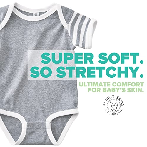 RABBIT SKINS Baby Bodysuit Girl & Boy | Newborn 0-3 Months to 24 Months 5-Pack Bulk Set, Snap Easy Closure, Rock Star, 6 Months - Image 5