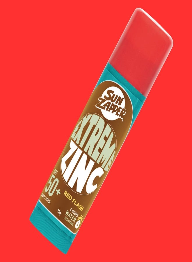Sun Zapper Extreme Zinc Sunscreen Stick SPF 50+ Red Flash - Colored Water Resistant Mineral Sunscreen for Face, Zinc Oxide Surf Sunscreen Stick for Water Sports, 15g (0.53 oz), Australian Made - Image 4