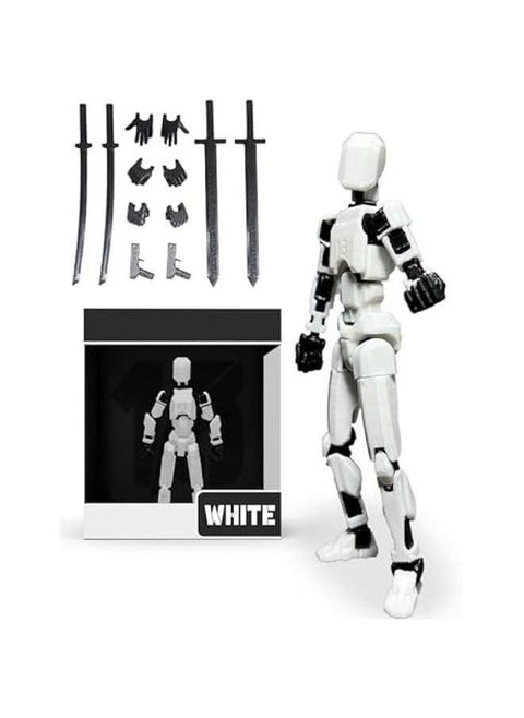Lucky Dummy T13 Figure, 3D Printed Multi-Articulated Robot, Titan 13 Action Mannequin Activity Model Full Body