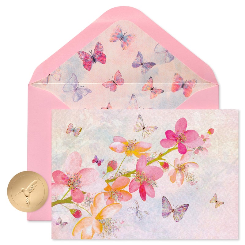Papyrus Blank Cards with Envelopes, Blossoms (12-Count) - Image 1