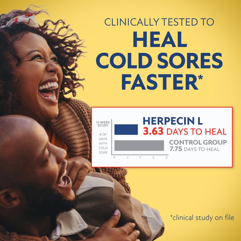 Herpecin L Lip Balm Stick; Cold Sore Sun & Fever Blisters and Chapped Lips Relief Lip Balm with SPF30, Lemon Balm, and Lysine, 0.1oz - Image 3