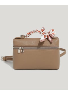 Loquat Womens Trendy Crossbody Purse Square Box Bags Shoulder Bag Cute Satchels Mini Top-Handle Tote Handbag Light Brown  - Image 1