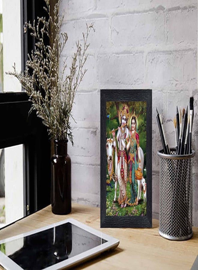 pnf Poster And Frames Radha Krishna Religious Wooden Photo Frame With Acrylic Sheet | Living, Pooja Room | Home Decoration | Best Gifting Option (6x8inch) 48651 - Image 2