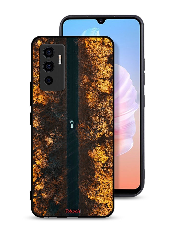 Tolwak Vivo S10e 5G Protective Case Cover Road In Autumn Trees - Image 1
