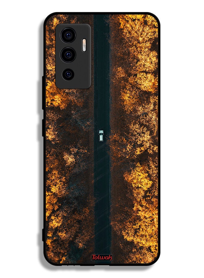 Tolwak Vivo S10e 5G Protective Case Cover Road In Autumn Trees - Image 2
