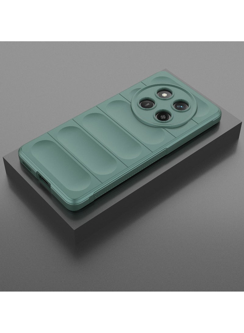 جراب موبايل ماجيك شيلد  سيليكون مضاد للصدمات وحمايه للكاميرا متوافق   Honor X9C / Honor X60 Pro (اخضر غامق) - Image 2