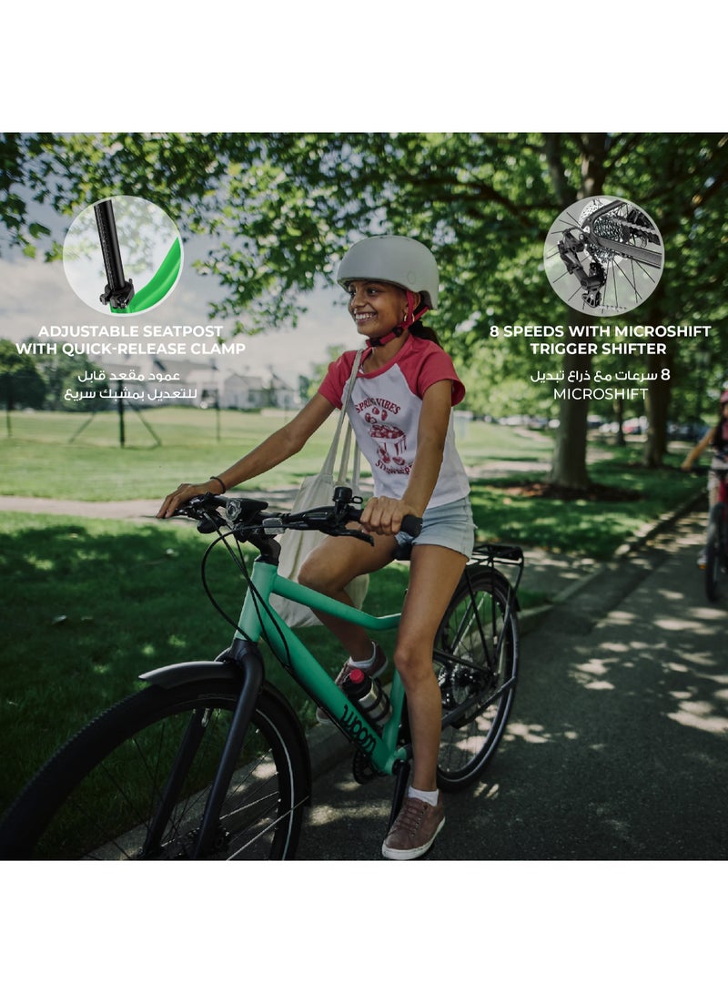 Woom Explore 5 Kids Bicycle|24-inch Wheels|Ages 7-11|8-Speed MicroSHIFT|Hydraulic Disc Brakes|Lightweight Youth Bike - Image 4