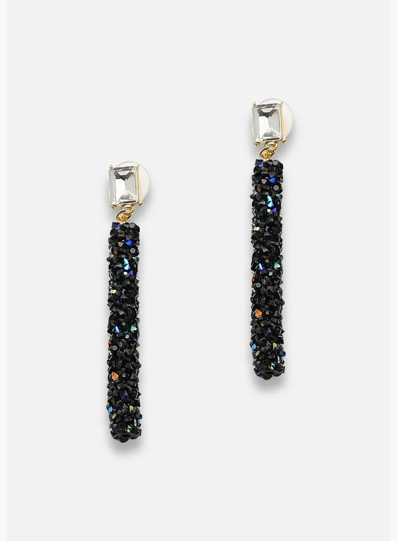SOHI Gold Plated Party Designer Stone Drop Earring For Women