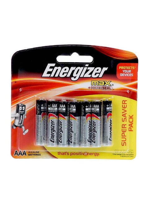 Energizer Max E92BP12 Power Seal Alkaline AAA Batteries (Pack of 8 + 4)