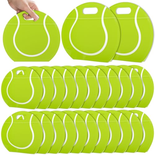 AKAIXI 24pcs Tennis Gift Bags with Handles Reusable Sealed Stand-Up Snack Bags, Tennis Themed Party Favors Birthday Supplies for Team Practice/Game Day, Gifts for Tennis Lovers, Players, Coaches - Image 1