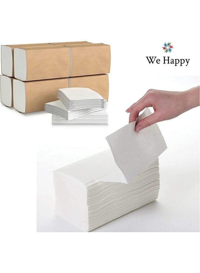 وي هابي أفضل جودة مناديل ورقية متداخلة مناديل الحمام للاستخدام مرة واحدة 9000 جهاز كمبيوتر أفضل للاستخدام في المنزل أو المكاتب أو المستشفيات أو في السيارات 150 قطعة × 60 صندوقًا - Image 5