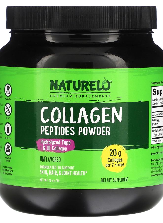 Collagen Peptides Powder Unflavored 1 lb (16 oz)