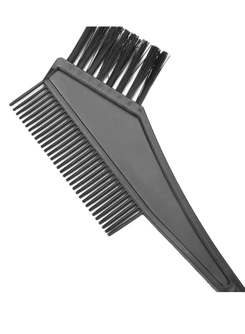 DubaiGallery 4 in 1 Hairdressing Black Plastic Straight Grip Hair Dye Coloring Brush Bowl Set - Image 3