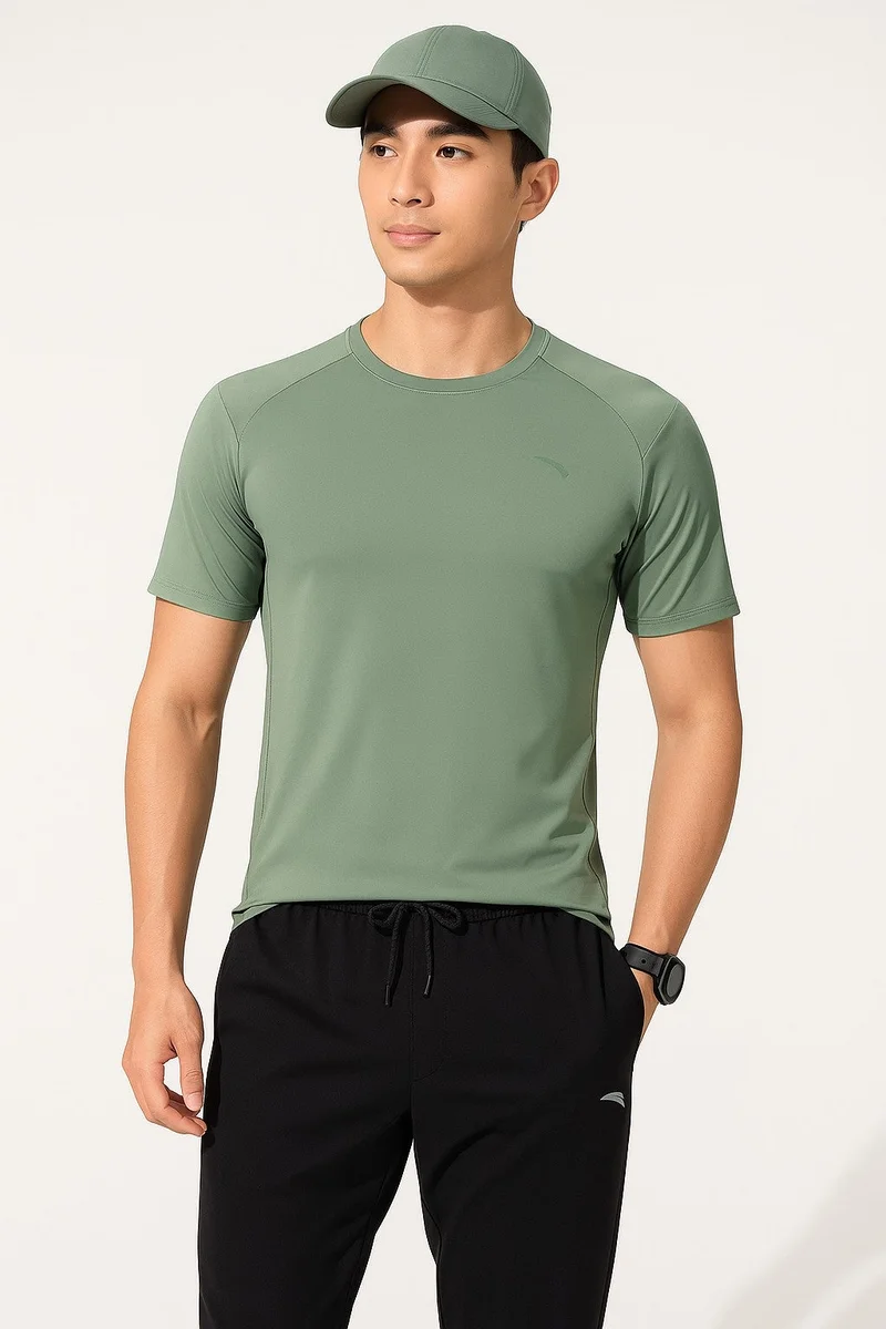 ANTA Cooling Breathable Sports Tee/IceMountain T-Shirt/Cooling Tech · Soft Stretch Comfort · All-Day Freshness
