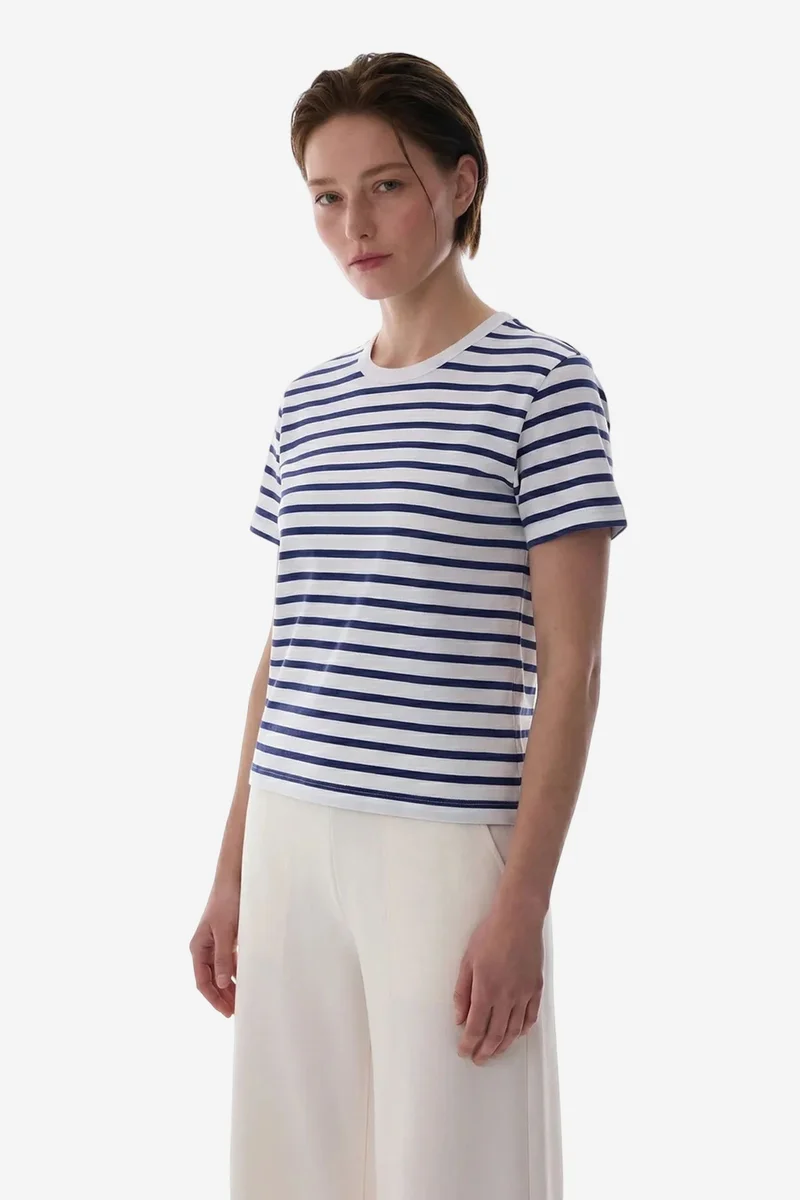 بنتي PENTI Stripe Premium Striped Short Sleeve T-Shirt