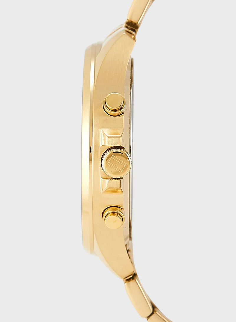 تومي هيلفيغر ساعة  كرونوغراف من الستانلس ستيل