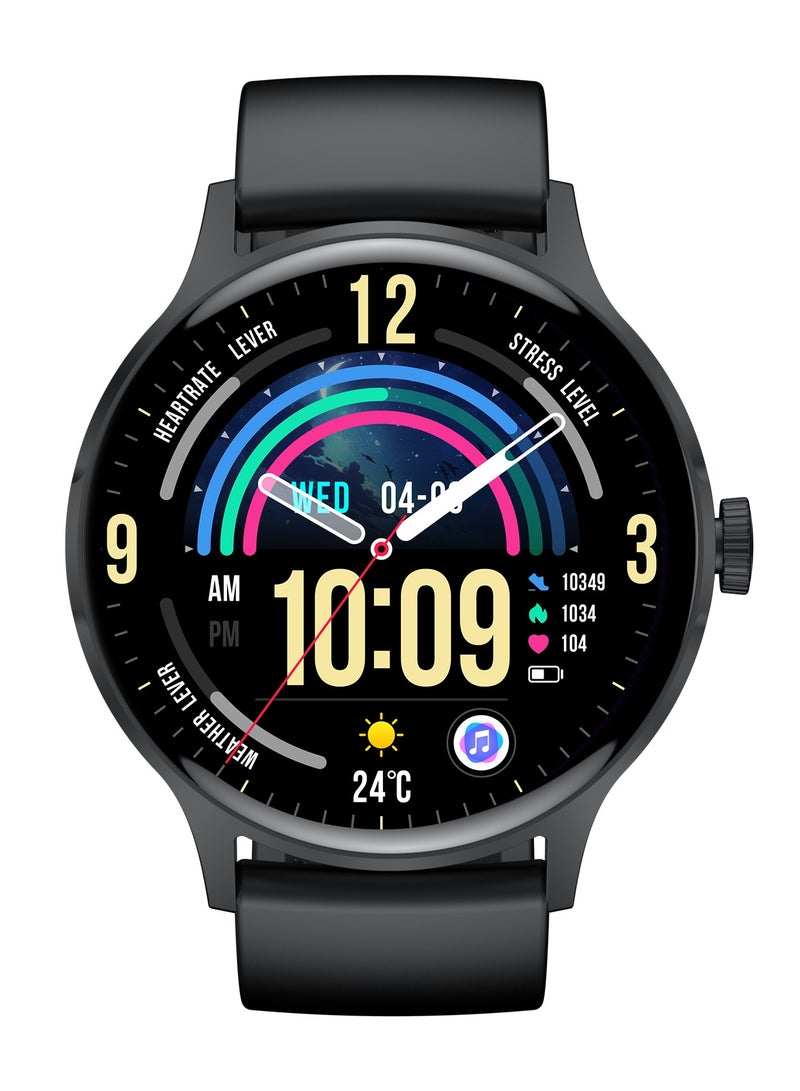 Hommtel VENU5 Black Fashion Edition Smartwatch – Women & Girls Edition, 1.43” AMOLED Display, Extra 2 Straps Included, IP68 Waterproof, 100+ Sports Modes, 24-Hour Health Monitoring  - Image 2