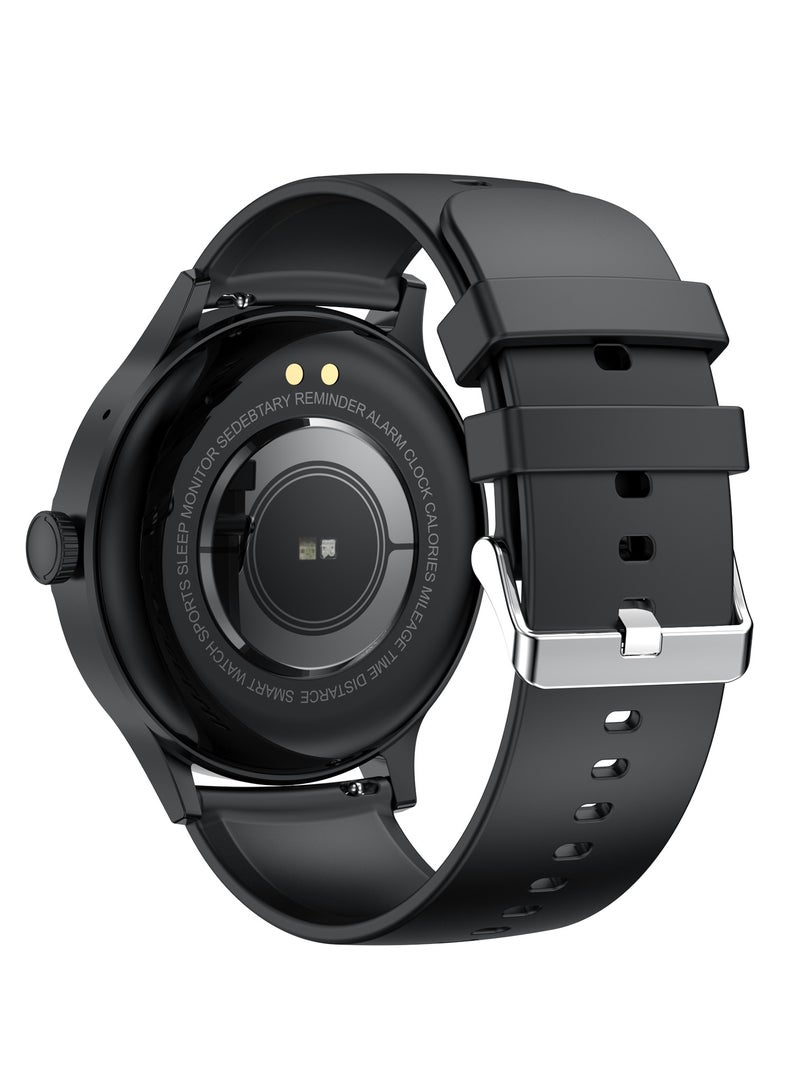 Hommtel VENU5 Black Fashion Edition Smartwatch – Women & Girls Edition, 1.43” AMOLED Display, Extra 2 Straps Included, IP68 Waterproof, 100+ Sports Modes, 24-Hour Health Monitoring  - Image 4