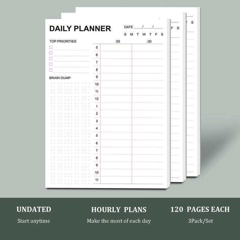Tiankool To Do List Notepad - Daily To Do List with Priorities, Hourly Scheduler and Notes - Daily Planner Notepad for Work, Study, Appointments, 60 Tear Off Sheets Planning Pad, 7x10 Inch - Image 5