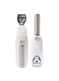 Foot Callus Shaver & Rasp With Sliding Cover 2In1 Foot Care Tool Features Slide & Lock Mechanism Safely Conceals And Protects The End Not In Use Keeps Your Feet Beautiful And Smooth