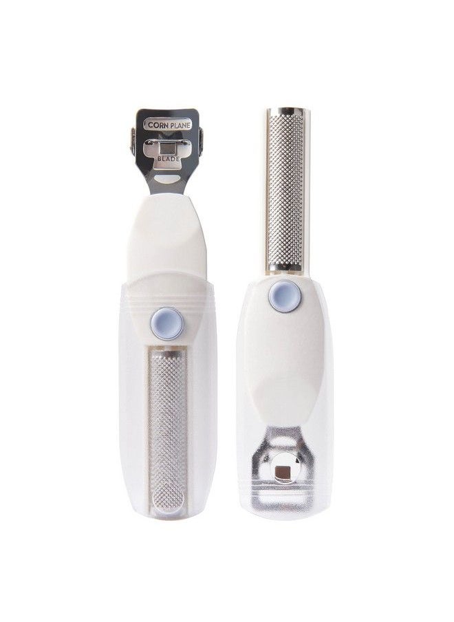 Trim - Foot Callus Shaver & Rasp With Sliding Cover 2In1 Foot Care Tool Features Slide & Lock Mechanism Safely Conceals And Protects The End Not In Use Keeps Your Feet Beautiful And Smooth - Image 1