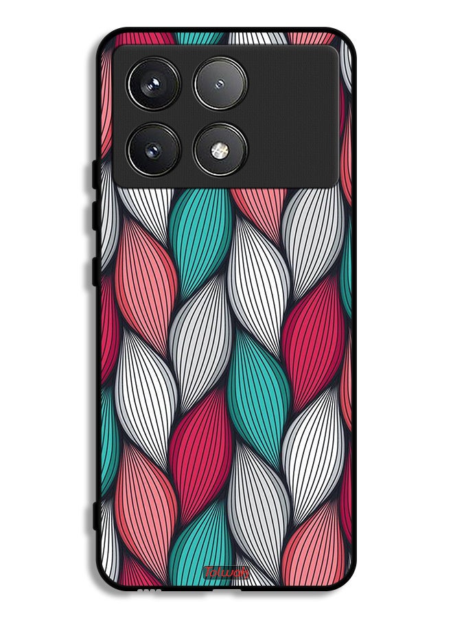 Tolwak Xiaomi Redmi K70 Pro Protective Case Cover Feather Pattern - Image 1