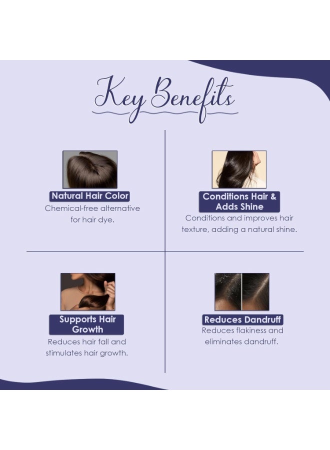 Mi Nature Indigo Leaf Powder 227g (8oz) |Pure Herbal Tint for Dark Hair Color | Natural Tinctoria Powder (Indigofera Tinctoria) - Image 3